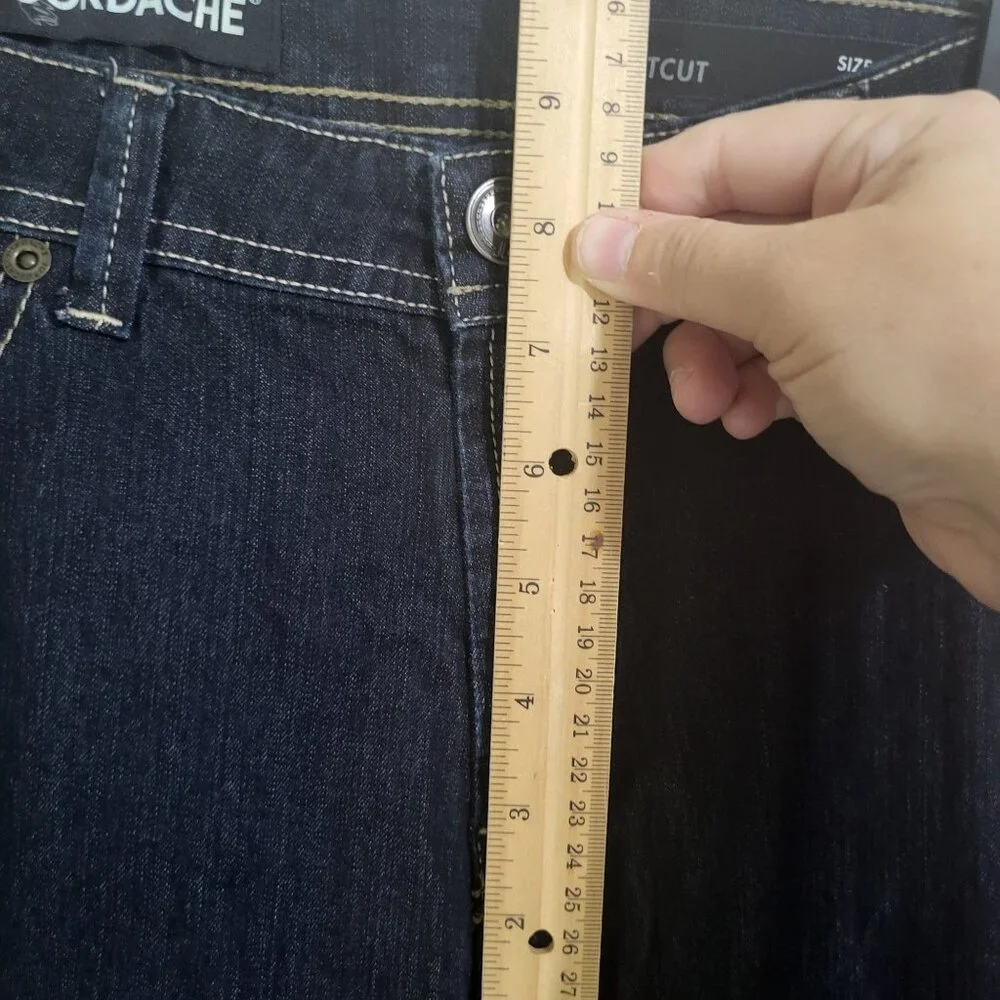 JORDACHE Women's SZ 12 Bootcut Jeans Dark Wash Y2K - Picture 9 of 11